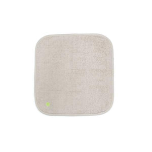 PeapodMats washable and reusable waterproof in 1.5'x1.5' small chair pad for bed wetting and incontinence, product illustration in sand taupe color