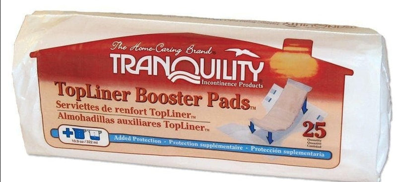 Tranquility TopLiner Booster Pad Super (25 Count)