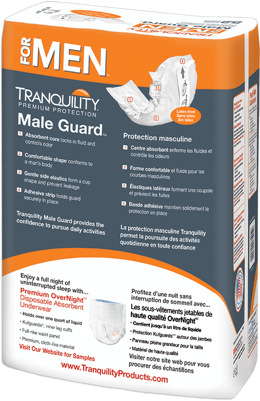 Male Urine Guard, Absorbent Incontinence Pouch - Urinary Leakage