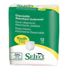 Select disposable Protective Underwear from the makers of Tranquility in 7 sizes - Youth packaging