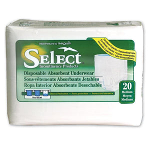 Select disposable Protective Underwear from the makers of Tranquility in 7 sizes - Medium packaging