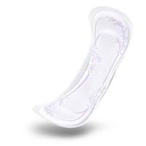 TENA Intimates Pads: Maximum (Heavy) Long product illustration - disposable bladder leak protection pads designed for women