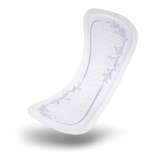  TENA Intimates Pads: Ultra Thin Light Long product illustration - disposable bladder leak protection pads designed for women