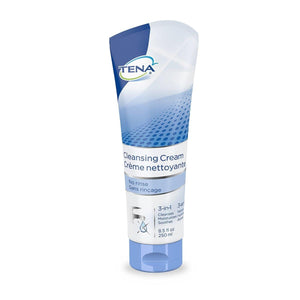 TENA Cleansing Cream Rinse-Free Body Wash, Scented, 8.5 fl. oz. Tube packaging front