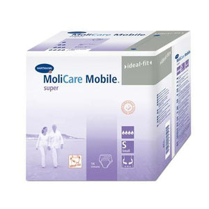 Molicare Mobile adult diapers in small Protective Disposable Underwear for fecal and urinary incontinence, packaging
