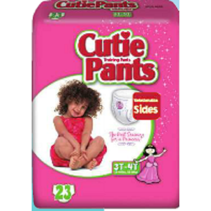 Cutie Pants in Large Training Pants for Girls, front packaging