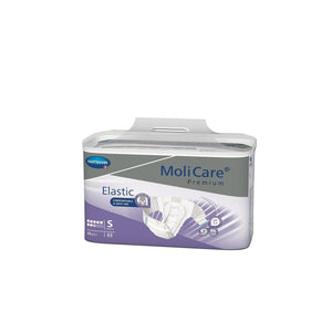 MoliCare® Premium Elastic Adult Diaper in Small Brief for Incontinence, front packaging