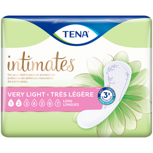TENA Intimates Pads - Disposable Bladder Leak Protection Pads Designed for Women, Very Light Liners Long packaging - formerly TENA Very Light Panty Liners