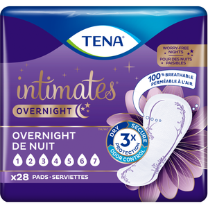 TENA Intimates Overnight Pads for heavy bladder protection needs - Incontinence Pad