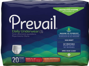 Prevail Protective Pull-on Disposable Underwear - Extra Absorbency Medium package front