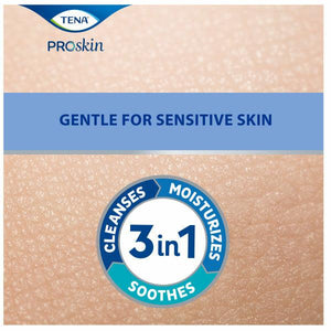 TENA ProSkin Cleansing Cream Rinse-Free Body Wash, gentle for sensitive skin