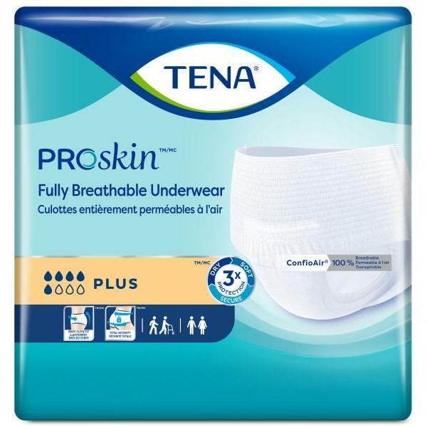 TENA Super Brief Heavy Disposable Absorbency Adult Diaper, Large, 56 Count  