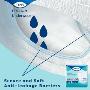 TENA Extra Protective Disposable Underwear Extra for moderate to heavy bladder leakage secure and soft anti-leakage barriers