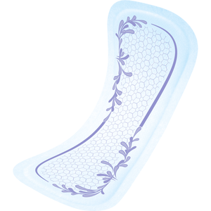 TENA Intimates Pads: Ultra Thin Light Regular product illustration - disposable bladder leak protection pads designed for women