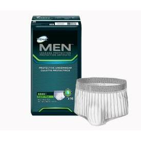 TENA MEN Protective Underwear for moderate to heavy bladder leak protection, product illustration and packaging