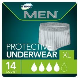 TENA Men Premium Fit Level 4 Pants - L/XL - Case Saver- 6 Packs of 8 - 48  Pants