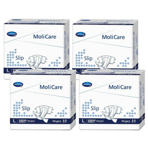 MoliCare Premium Slip Maxi Adult Diapers, formerly Molicare Premium Soft Cloth Brief in Large, sold by the case