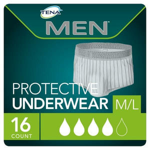 TENA MEN Protective Underwear for moderate to heavy bladder leak protection Medium-Large packaging