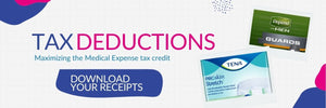 Download receipts for tax deductions on adult diaper or disposable brief purchases