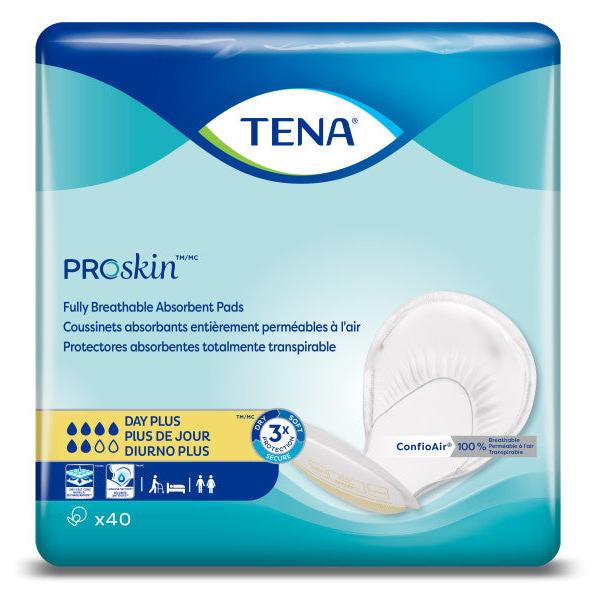 Incontinence pads: TENA Comfort Extra, Day Plus or ProSkin Night Super pads  for men or women –
