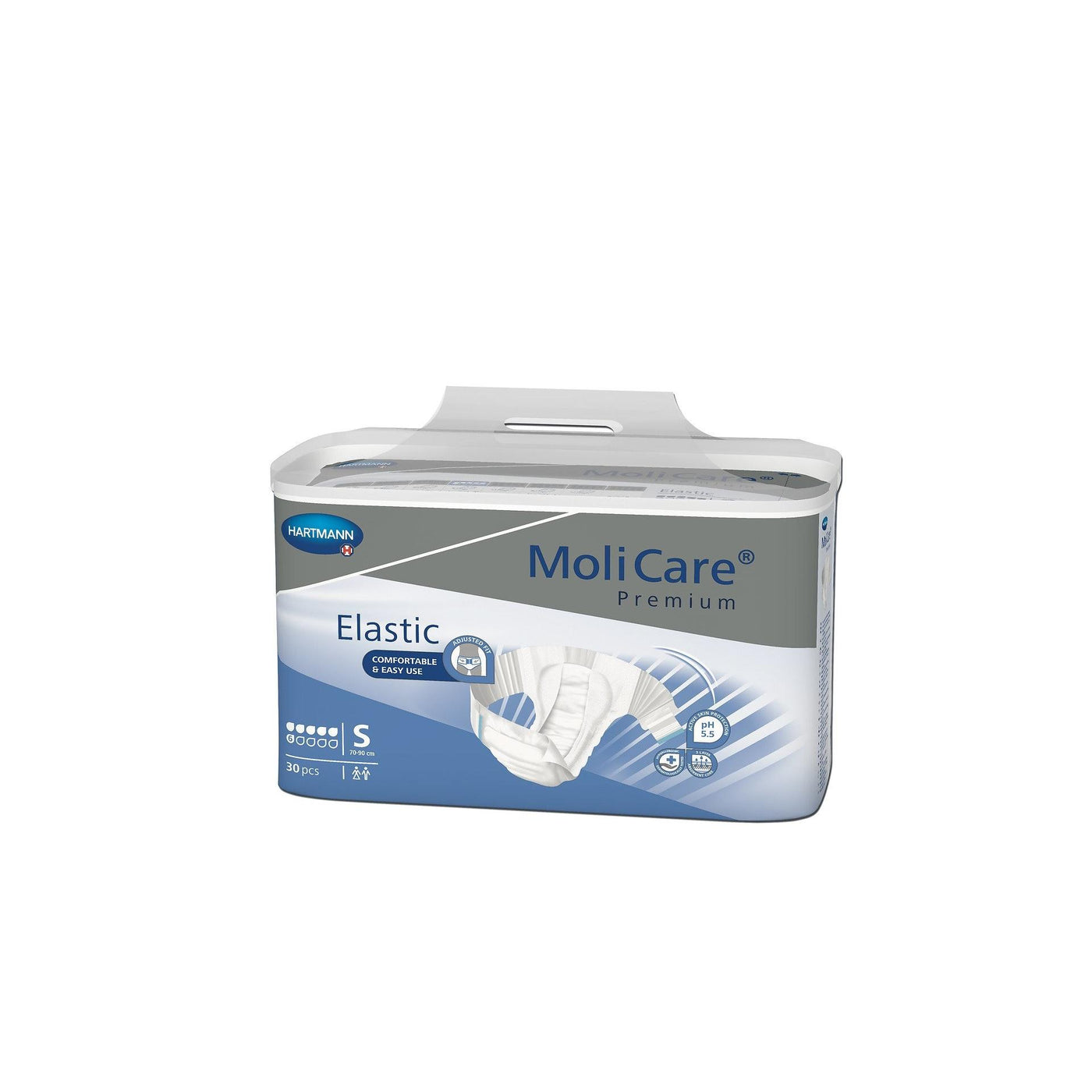 MoliCare Premium Elastic Briefs Adult Diapers 6 or 8 Drop absorption for  incontinence –