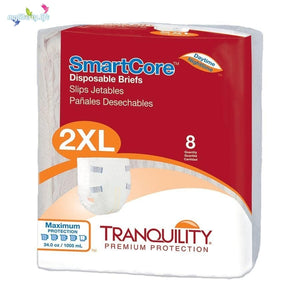 Tranquility Smartcore Disposable Brief - Adult Diapers for incontinence protection with breathable sides in 2XL
