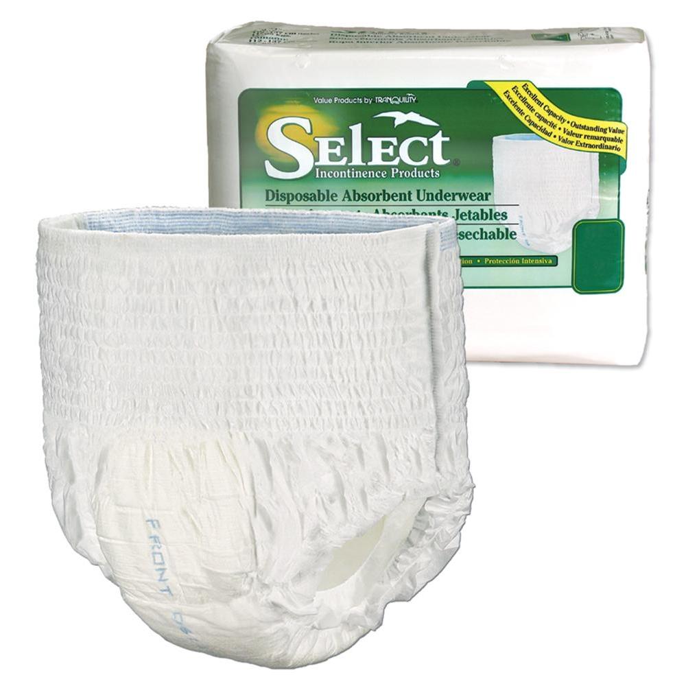 Lot Of 4 Select Adult Disposable Underwear Size Small Adult Diapers Pull On