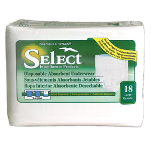Select disposable Protective Underwear from the makers of Tranquility in 7 sizes - Large packaging