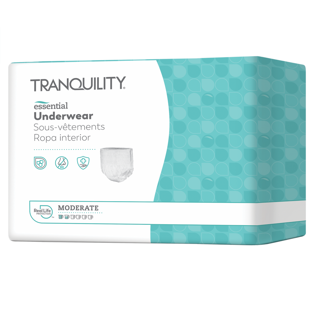 Prevail Daily Protective Underwear - Unisex Adult Incontinence Underwear -  Disposable Adult Diaper for Men & Women - Maximum Absorbency - Medium - 80