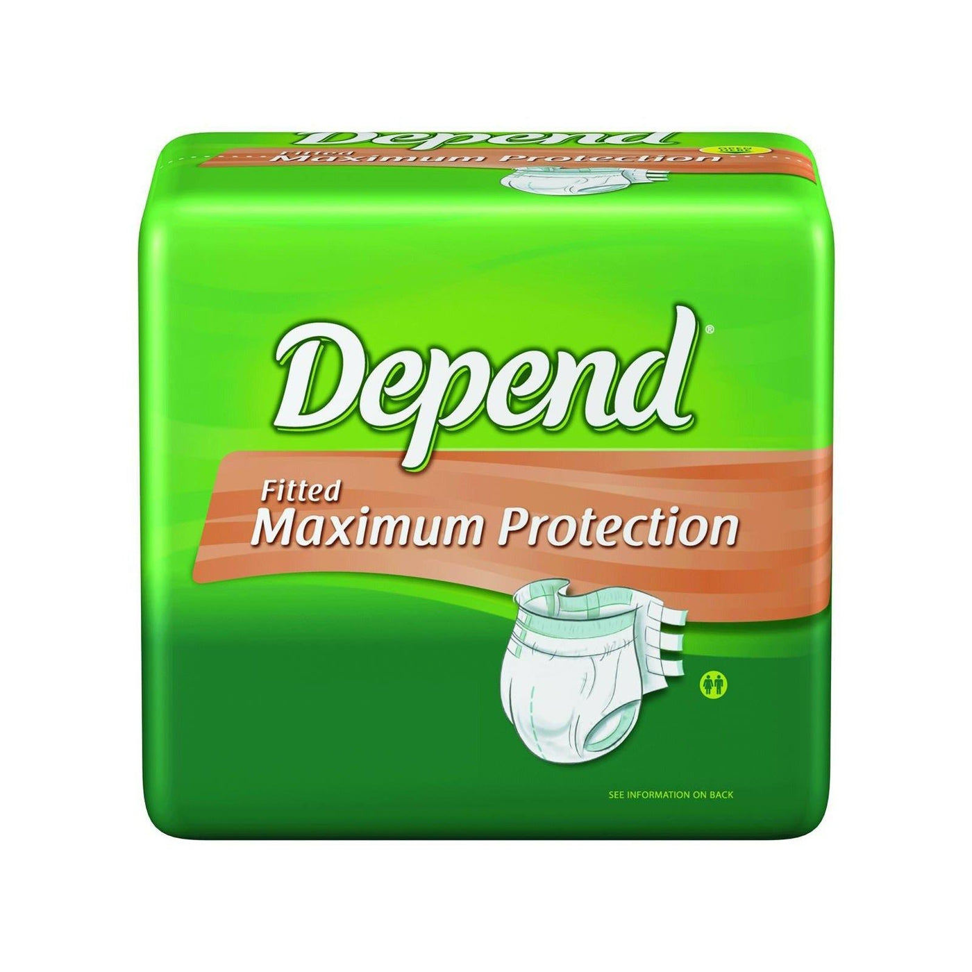 Adult diapers for incontinence  Depends Fitted Briefs for bladder leak  protection for Men or Women –