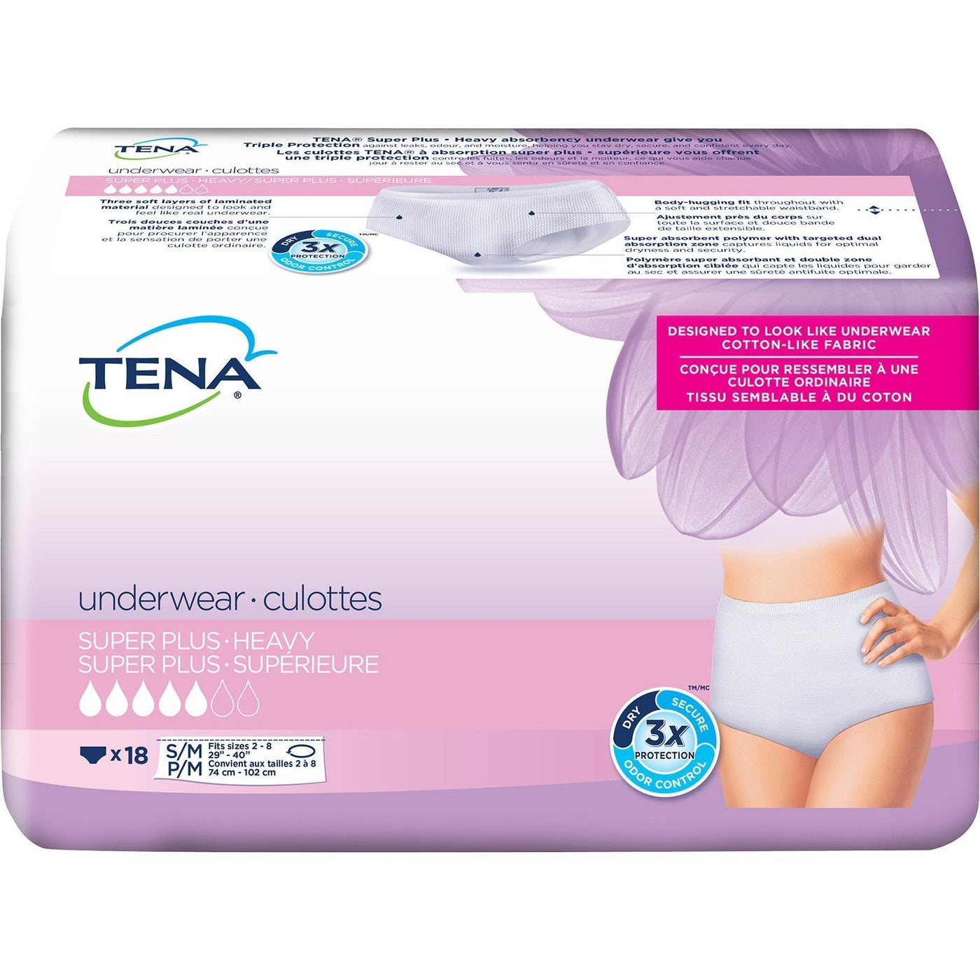 Tena Proskin Extra Protective Incontinence Underwear, Moderate Absorbency,  Unisex, Small, 16 Count : Target