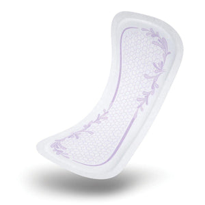 TENA Intimates Pads: Ultra Thin Light Regular product illustration - disposable bladder leak protection pads designed for women