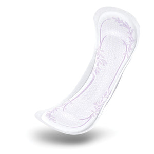 TENA Intimates Pads: Ultimate product illustration - disposable bladder leak protection pads designed for women