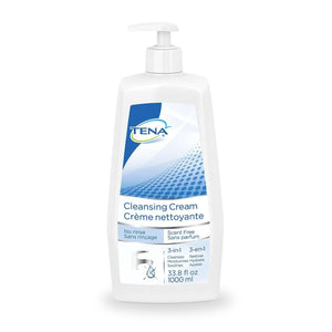  64415 TENA ProSkin Cleansing Cream Rinse-Free Body Wash, Unscented, 33.8 fl. oz. Pump Bottle