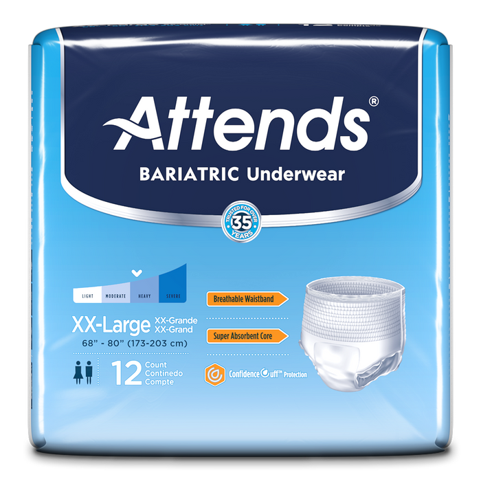 Attends Bariatric Protective Underwear in 2XL and 3XL