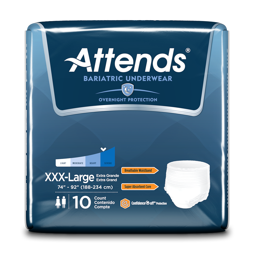 Attends Briefs Adult Diapers for Daytime Bladder Leak Protection –