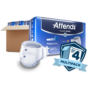  Attends Classic Brief Adult Diapers offer excellent value, Suitable for users experiencing urinary incontinence or bladder leak sold by the case