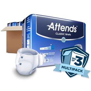  Attends Classic Brief Adult Diapers offer excellent value, Suitable for users experiencing urinary incontinence or bladder leak; sold by the case