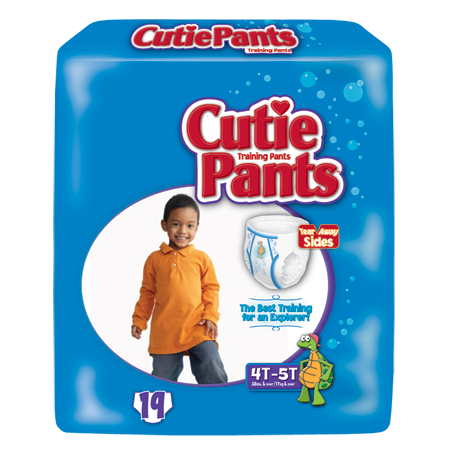 Cuties 4T/5T Potty Training Pants for Girls and Boys, Hypoallergenic with  Skin Smart, 76 Count