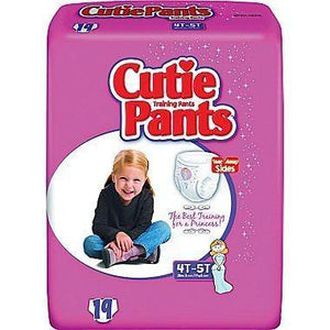 Cutie Pants in Extra Large Training Pants for Girls, front packaging