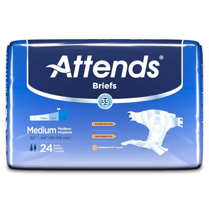 Attends Briefs Adult Diapers for Daytime Bladder Leak Protection
