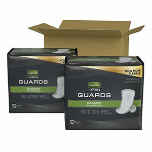 Depend Shields for Men with light to moderate absorbency disposable underwear liners for bladder leak protection, sold by the case - 2 packages per case