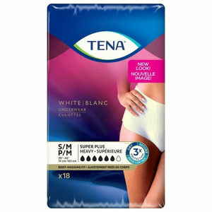 TENA® Super Plus Incontinence Underwear for Women, Heavy Absorbency, Small/Medium, 18 count - package front