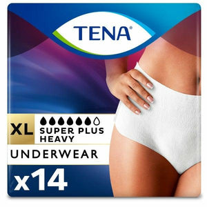 TENA Super Plus Incontinence Underwear for Women, Heavy Absorbency, X-Large, 14 count