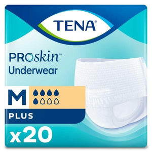 TENA Plus Protective disposable Underwear - with ConfioAir® Breathable Technology for moderate to heavy bladder leakage protection in Medium