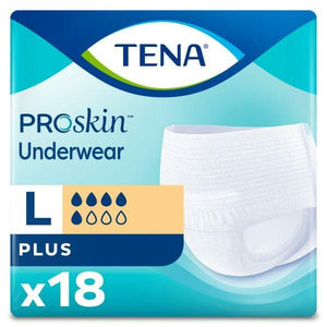 TENA Plus Protective disposable Underwear - with ConfioAir® Breathable Technology for moderate to heavy bladder leakage protection in Large