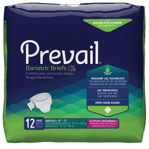 Prevail Specialty Sized Briefs - Bariatric Adult Diapers - A size fits 62"-73" waist package front