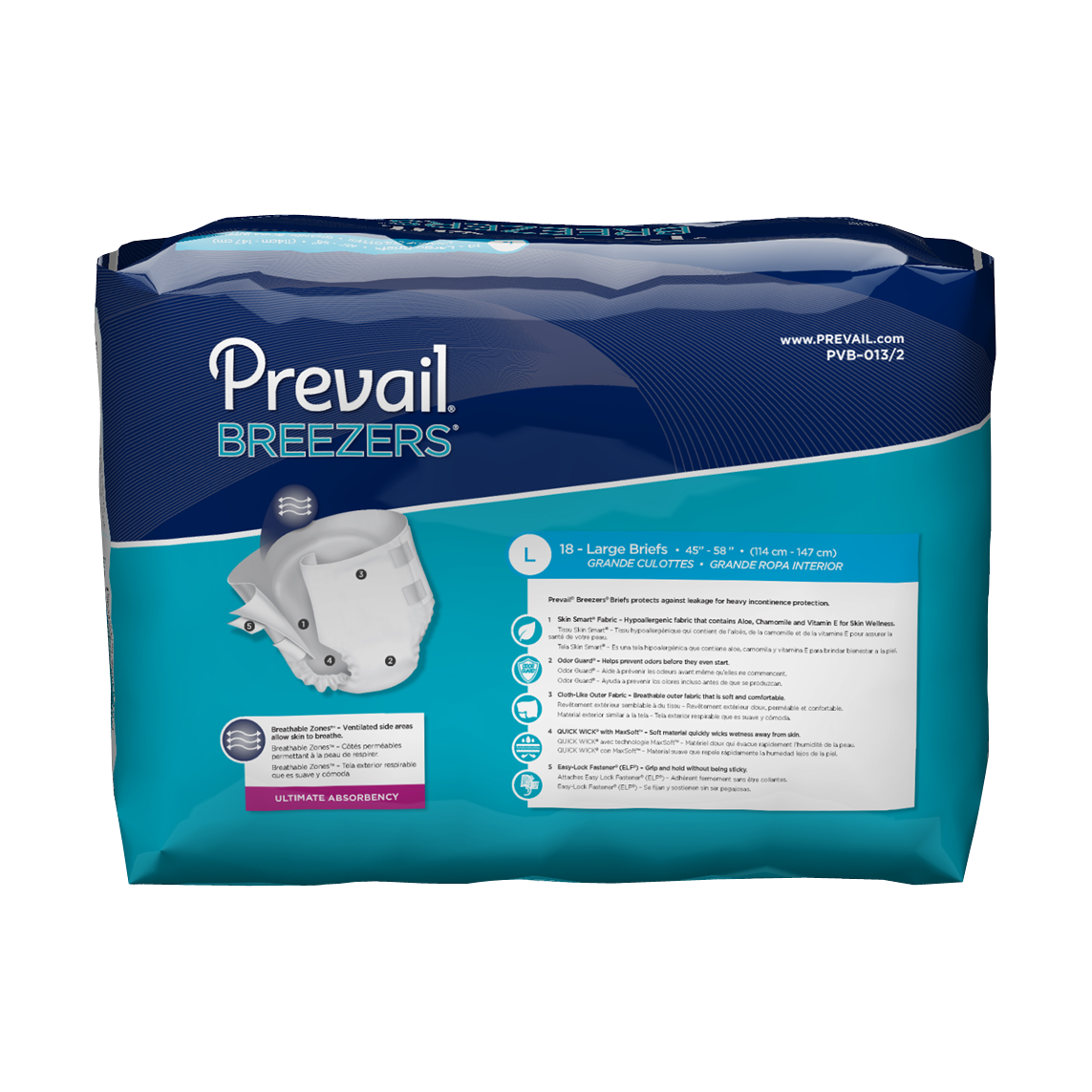 Prevail Nu-Fit Daily Briefs, Incontinence, Disposable, Maximum Absorbency,  XL, 15 Count, 1 Pack