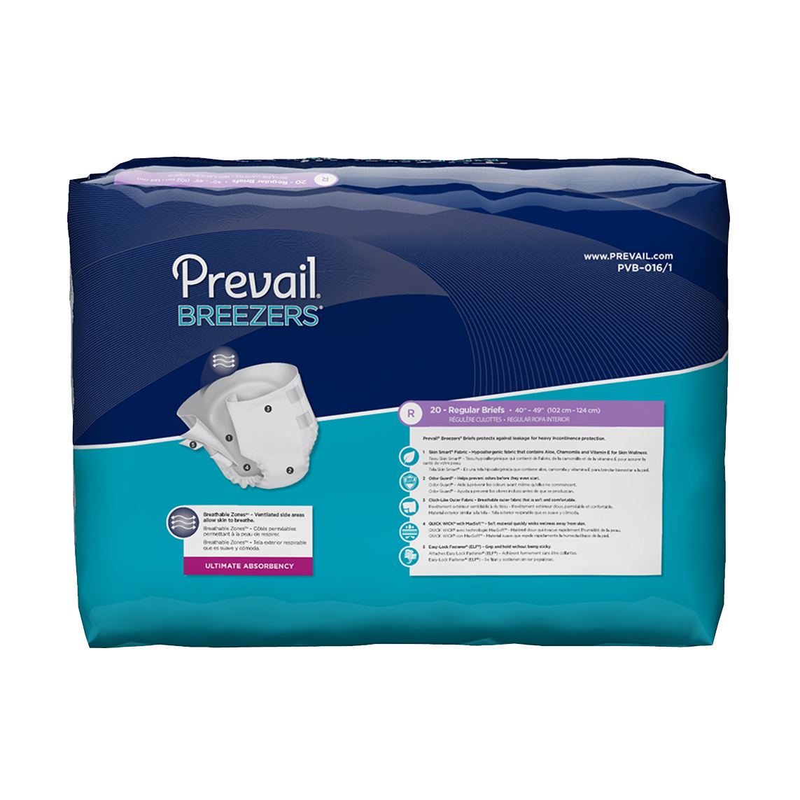 Prevail Extra Underwear With Skin Smart Fabric