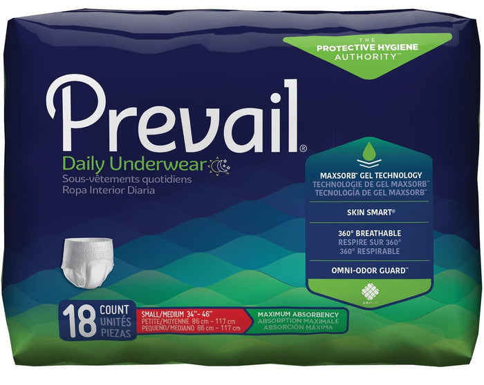 Prevail Daily Disposable Underwear, Maximum Protection